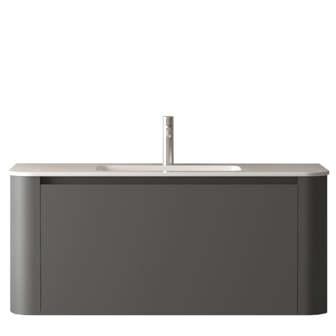 Mueble de Baño Manhattan con Lavamanos 1200x520x465 mm 2 Cajones Gris