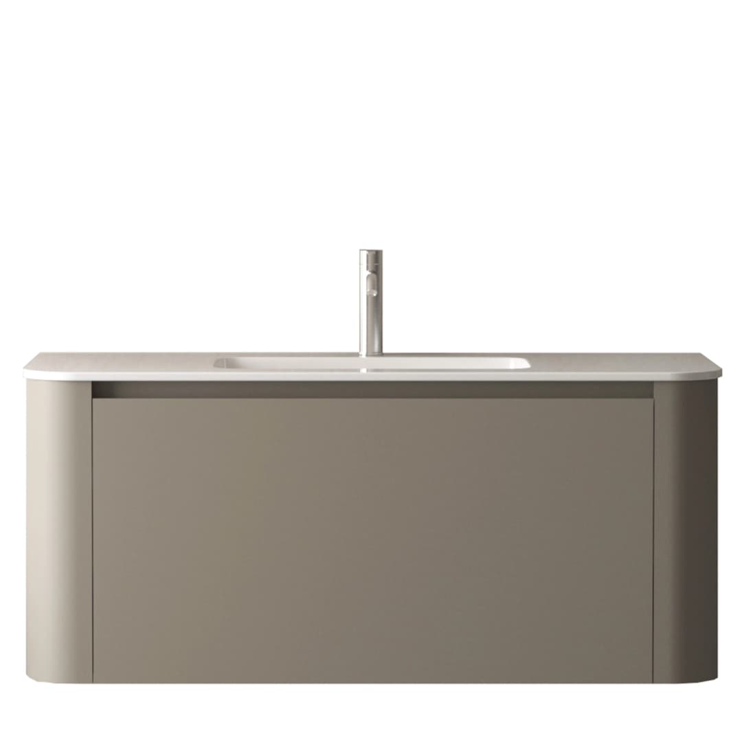 Mueble de Baño Manhattan con Lavamanos 1200x520x465 mm 1 Cajón Café Claro