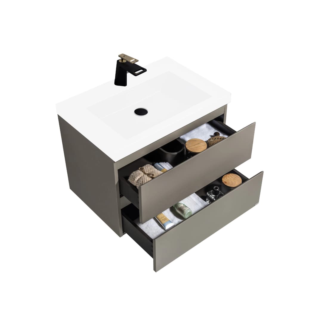 Mueble de Baño City con Lavamanos 600x476x500 mm Thunder Grey Matt