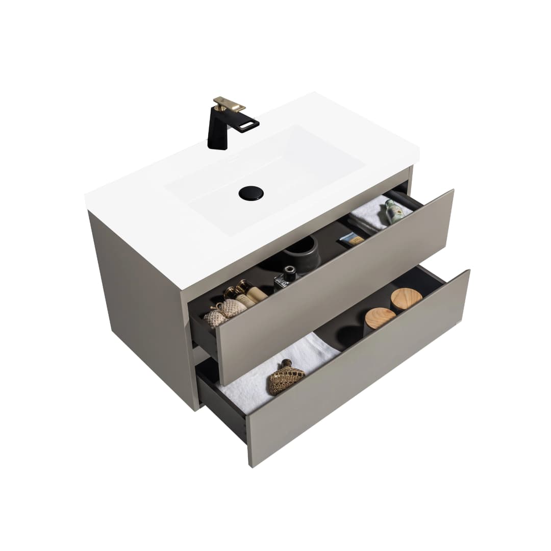 Mueble de Baño City con Lavamanos 900x550x480 mm Thunder Grey Matt