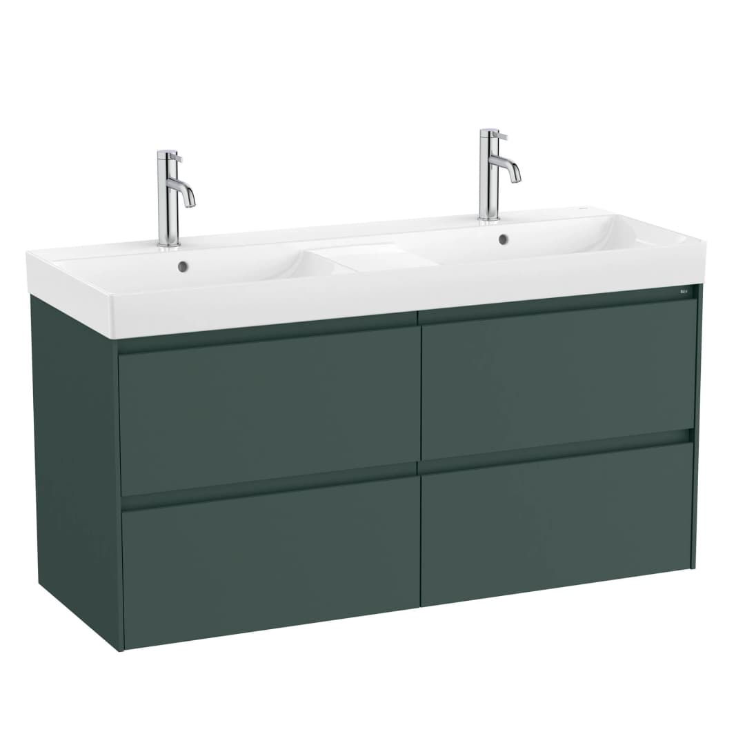 Mueble de Baño Ona con Lavamanos 1200x460x645 mm Verde Cuatro Cajones