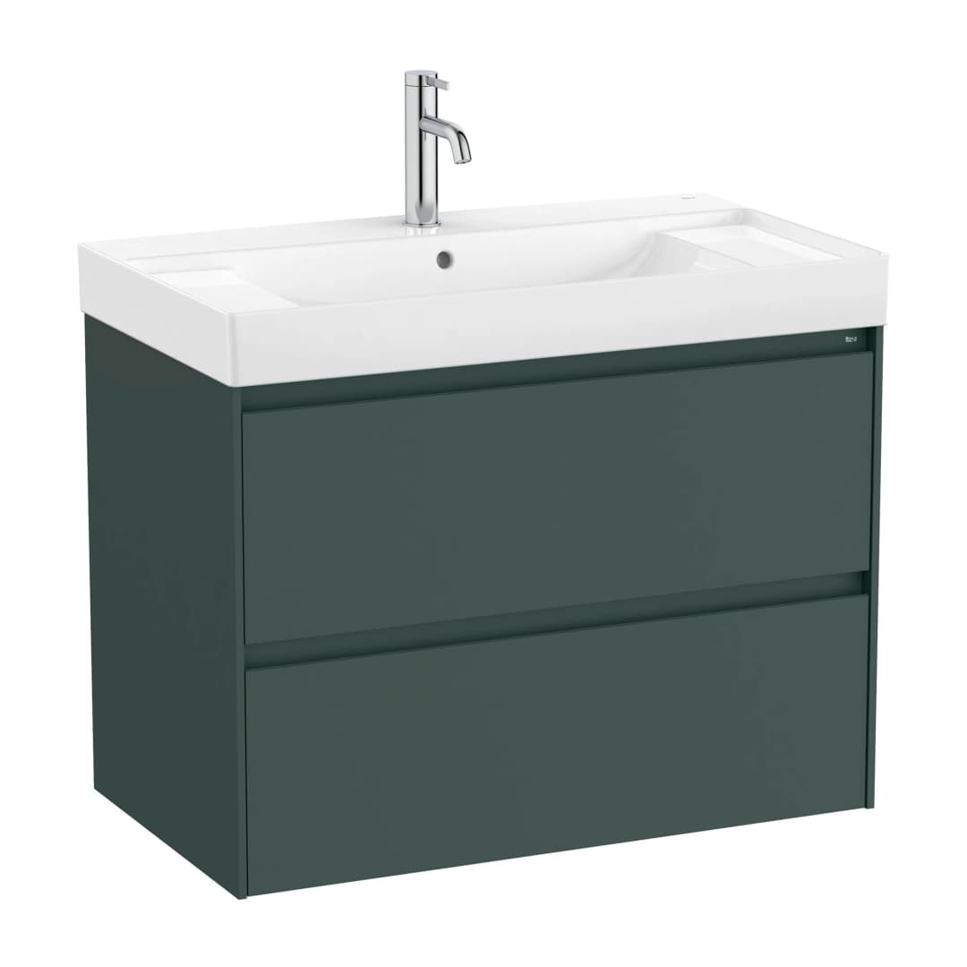 Mueble de Baño Ona con Lavamanos 800x460x645 mm Verde 2 Cajones