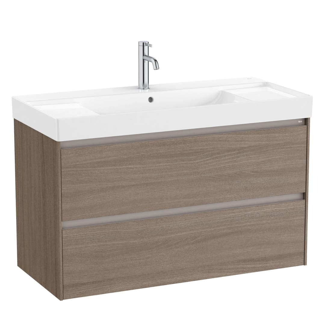 Mueble de Baño Ona con Lavamanos 1000x460x645 mm Café 2 Cajones