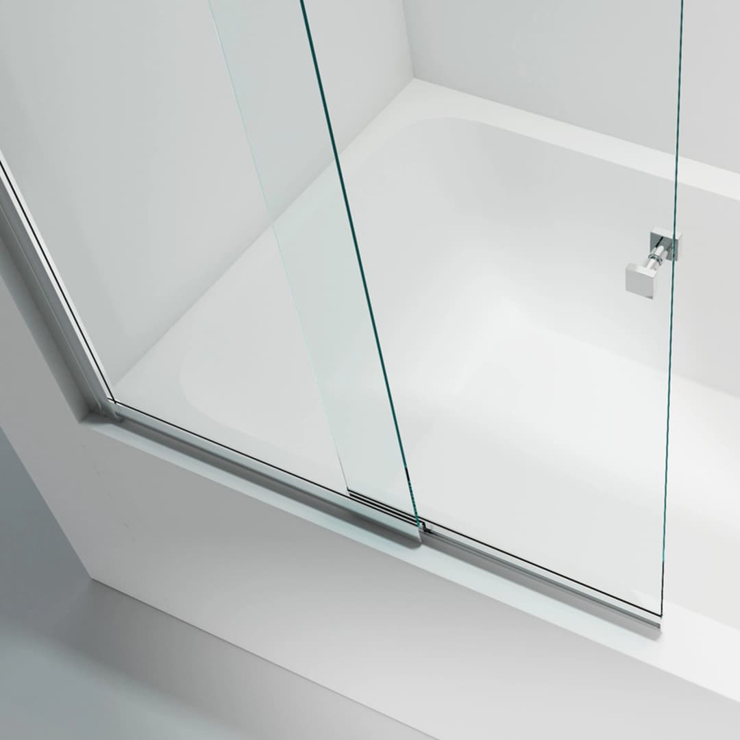 Mampara Feme Abatible y Corredera Cromo 990x1400 mm Tina