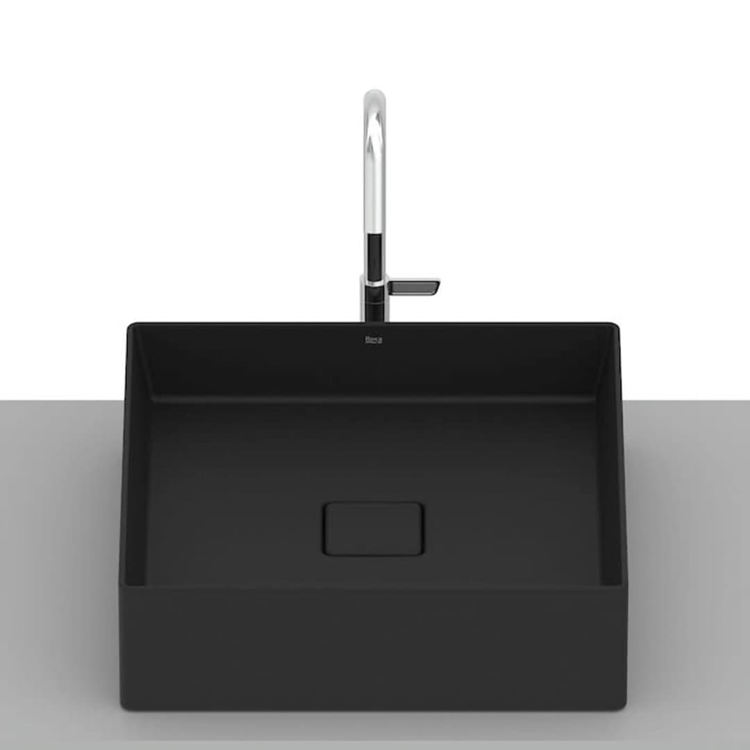 Lavamanos Terra T5 Cuadrado Negro Mate 400x400x125 mm