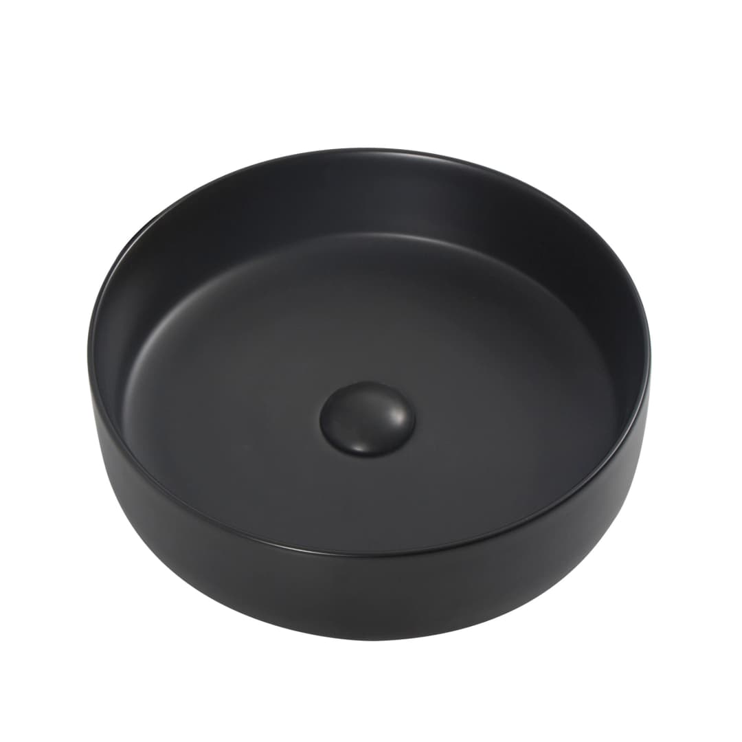 Lavamanos de Sobreponer Dream Black Redondo sin Rebalse 400x400x120mm