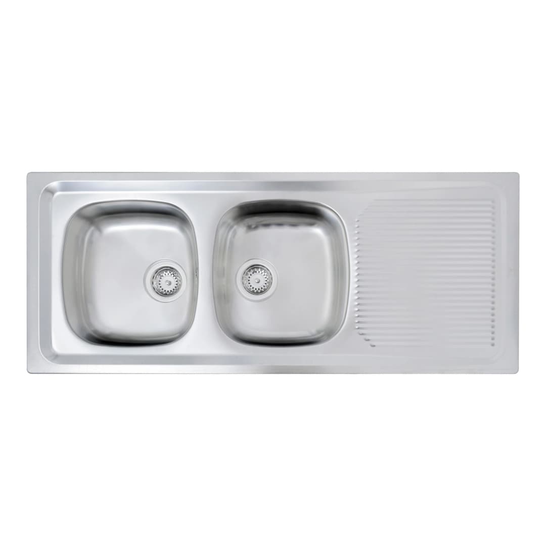 Lavaplatos Teka 2 Cubetas Y Escurridor Acero Inoxidable 1235x510x155 mm