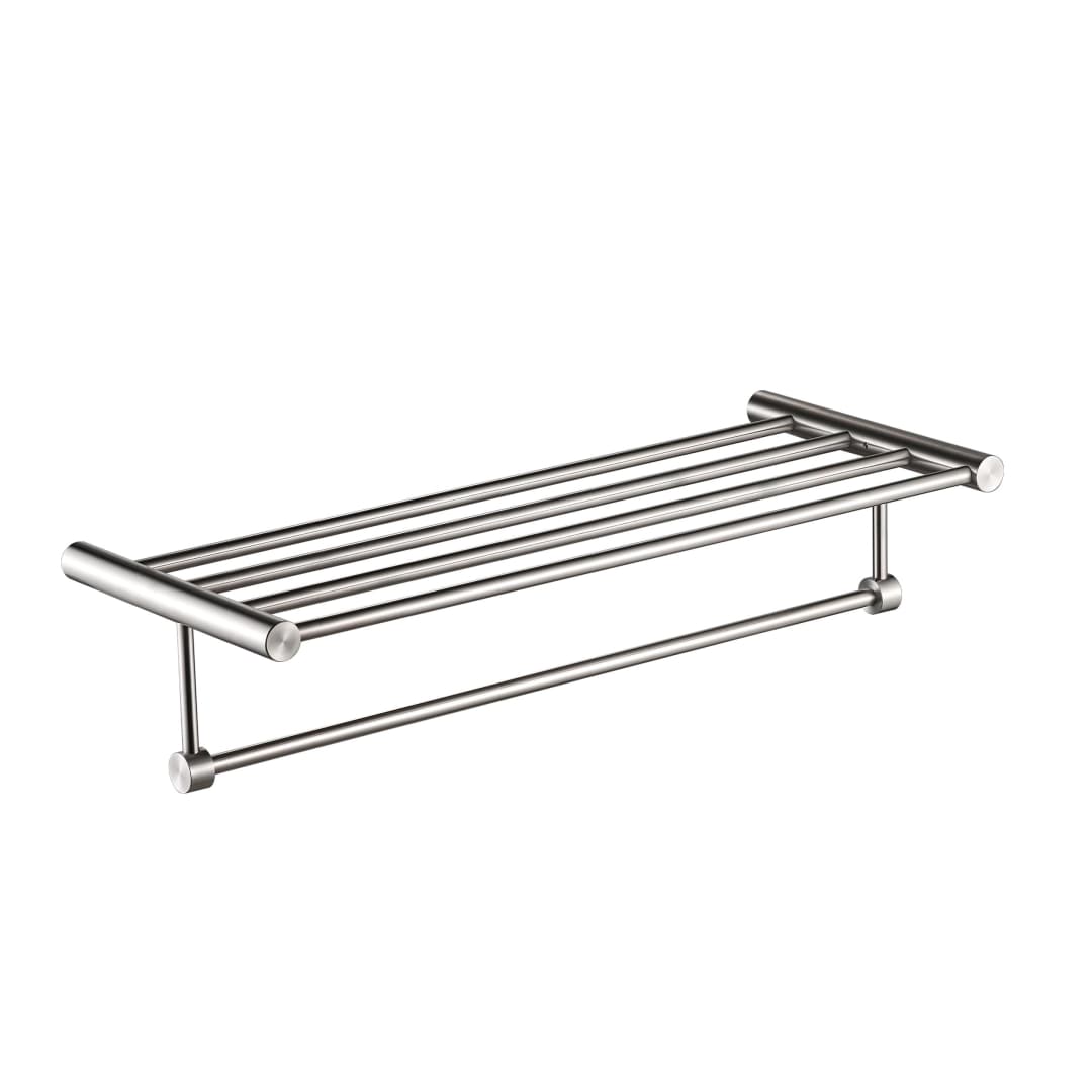 Repisa Home Mural Acero Inoxidable Cromado 60x23.3x13 cm