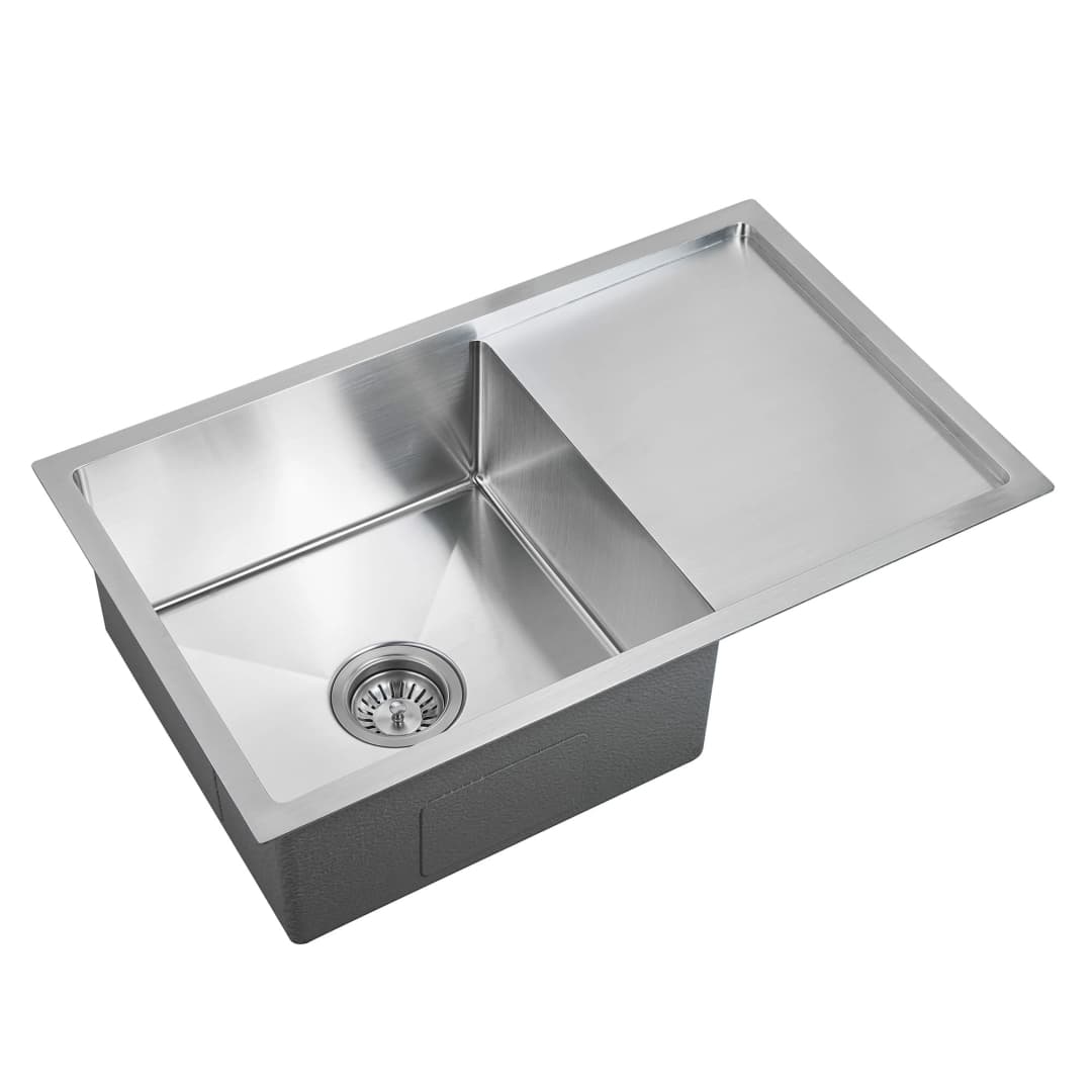 Lavaplatos Brisbane 1 Cubeta y Escurridor Acero 729x444x210 mm