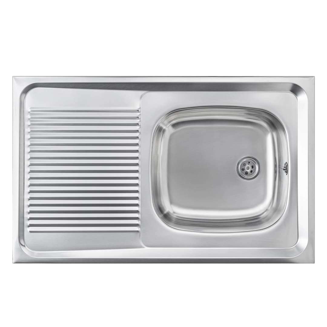 Lavaplatos Teka 1 Cubeta Y Escurridor Acero Inoxidable 800x510x150 mm