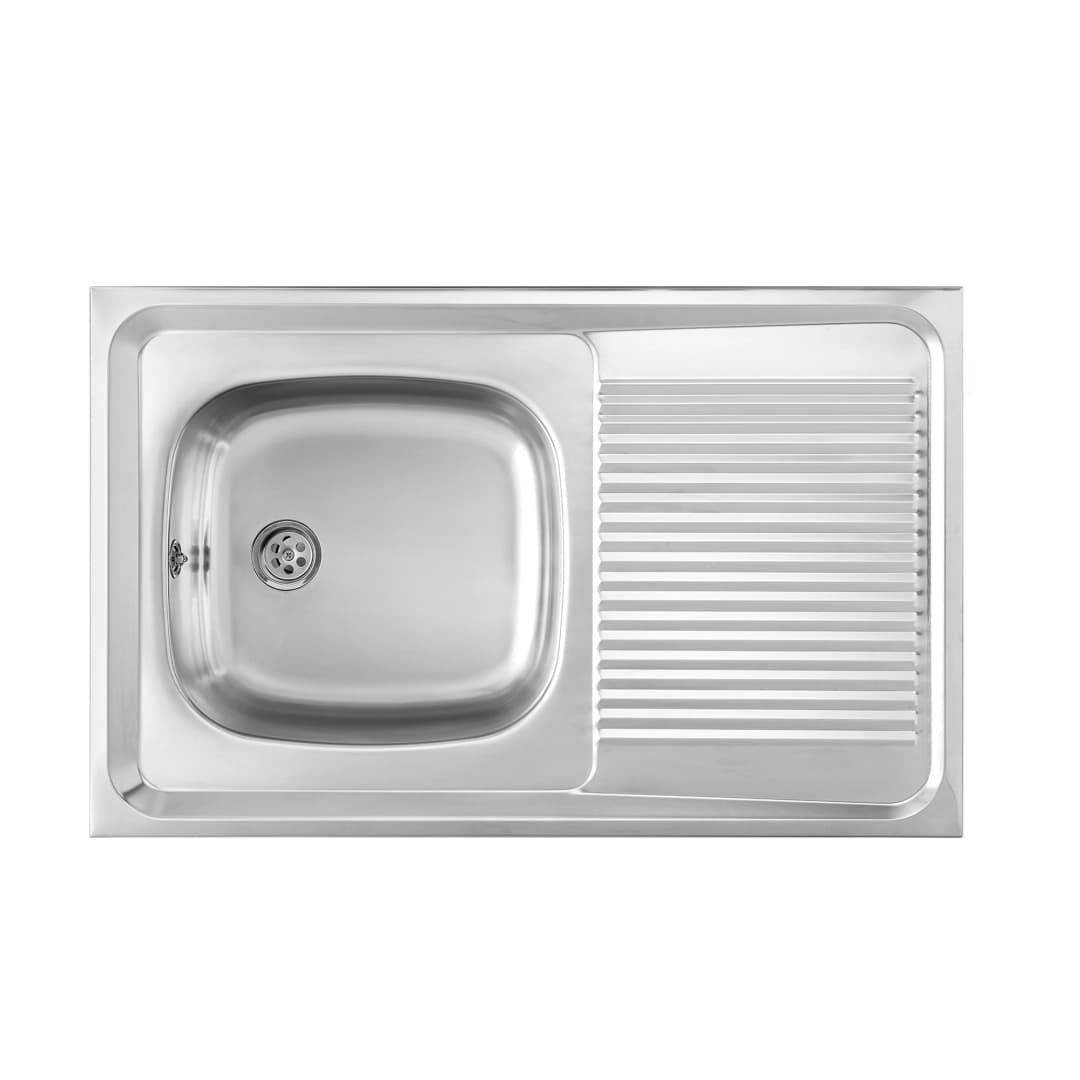Lavaplatos Teka 1 Cubeta Y Escurridor Acero Inoxidable 800x510x150 mm