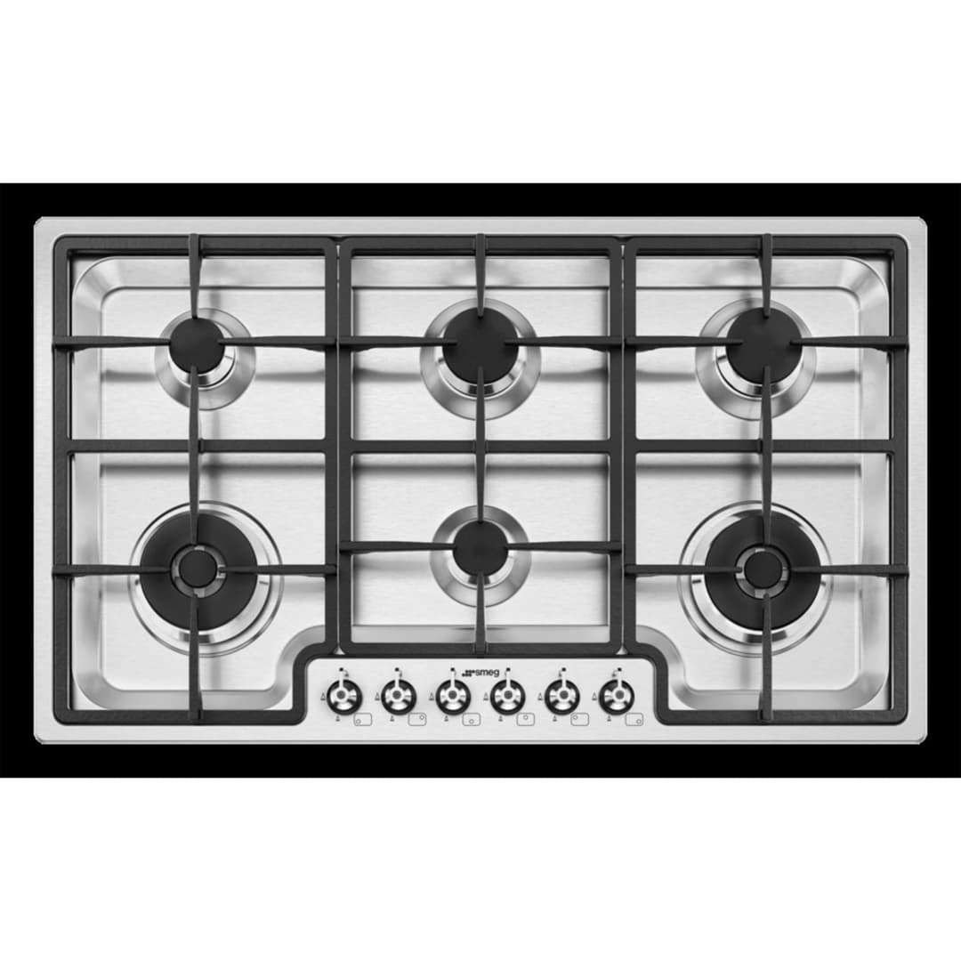 Encimera Smeg Clasica Pgf96 Gas Nat Inox 90 cm