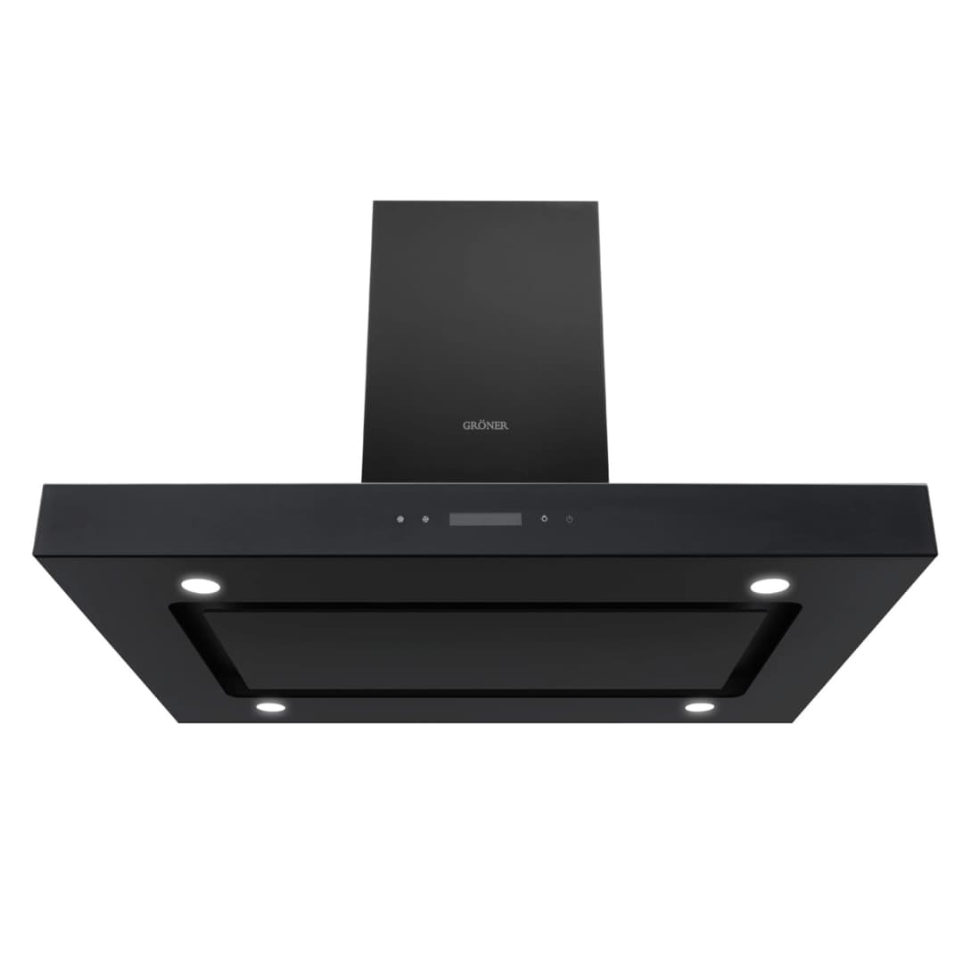 Campana Isla 90 cm Black QCIS90BG