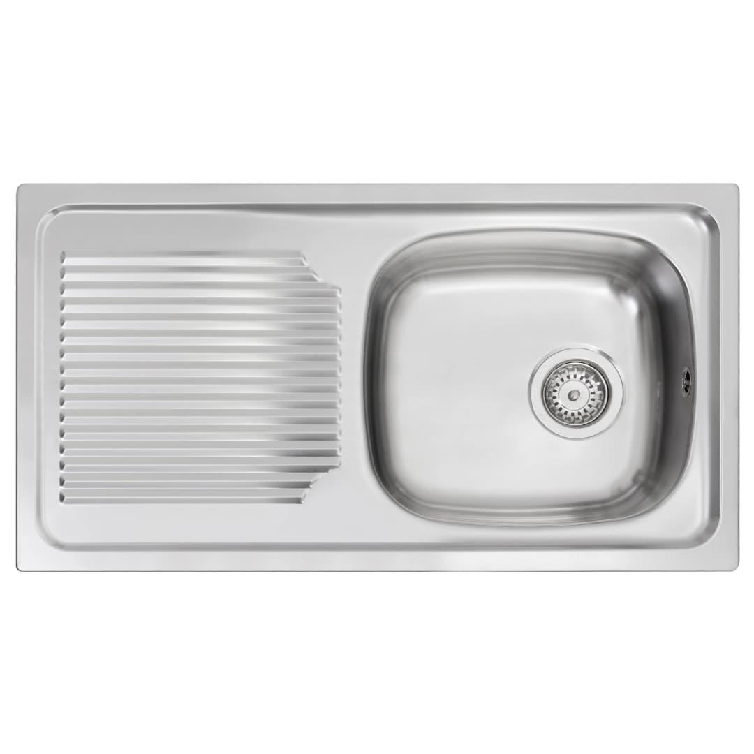 Lavaplatos Teka 1 Cubeta Y Escurridor Acero Inoxidable 800x440x160 mm