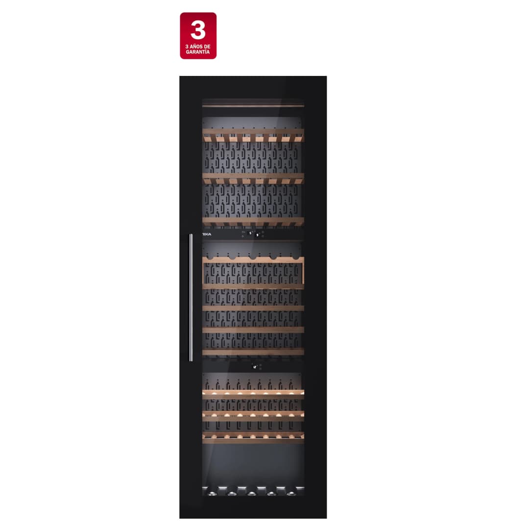 Cava de Vino 97 Botellas Cristal Negro Integrable