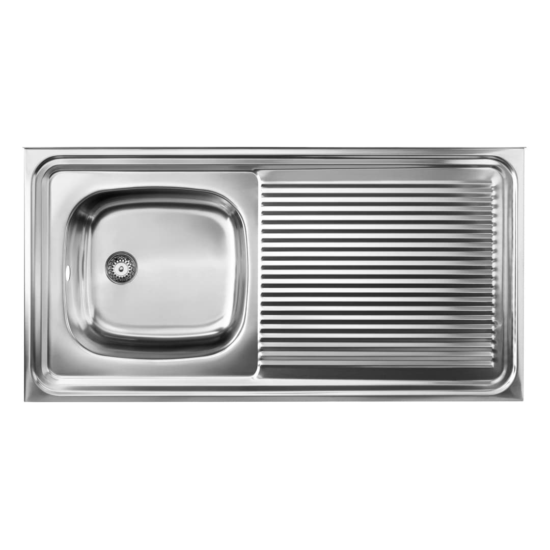 Lavaplatos Teka 1 Cubeta Y Escurridor Acero Inoxidable 1000x510x150 mm