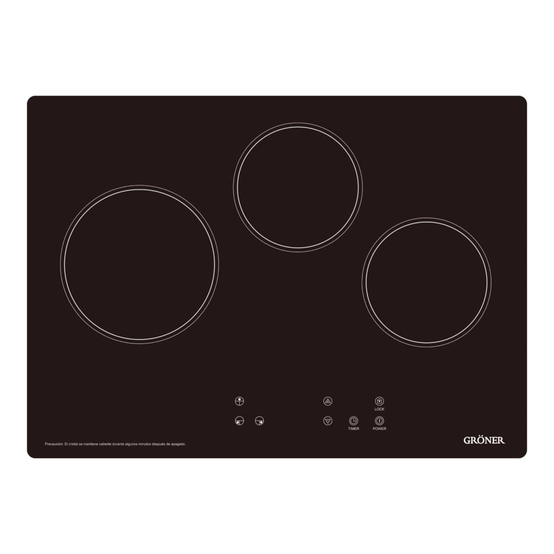 Encimera Vitrocerámica 3 Zonas QES3Tb 60x44 cm
