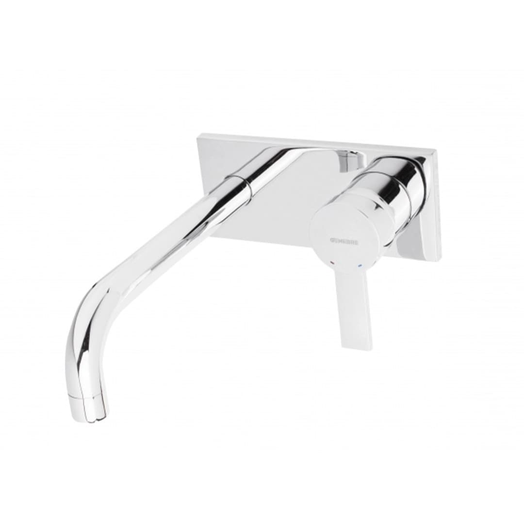 Grifería Lavamanos Tau 2 Muro 22 cm S/Desagüe 65132 29 45 66 Cromo