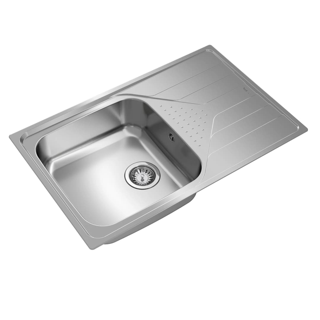 Lavaplatos Universe 1 Cubeta Y Escurridor Acero Inoxidable 790x500x175 mm