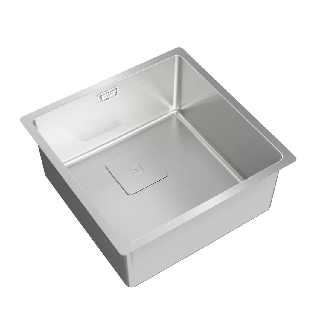 Lavaplatos Pureclean 1 Cubeta Acero Inoxidable 440x440x200 mm