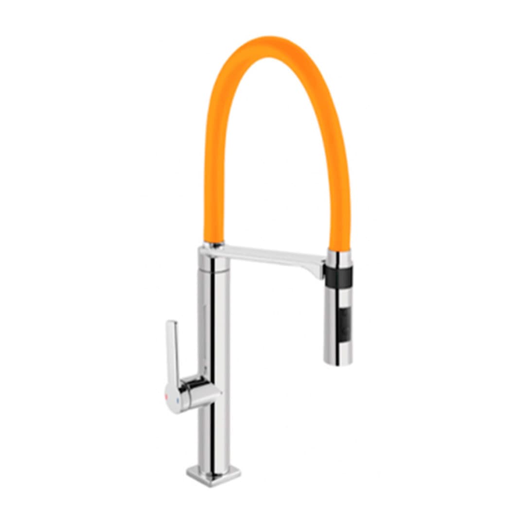Grifería Cocina Doc Extraíble Caño Flexible 2 Jet 695777 Naranjo