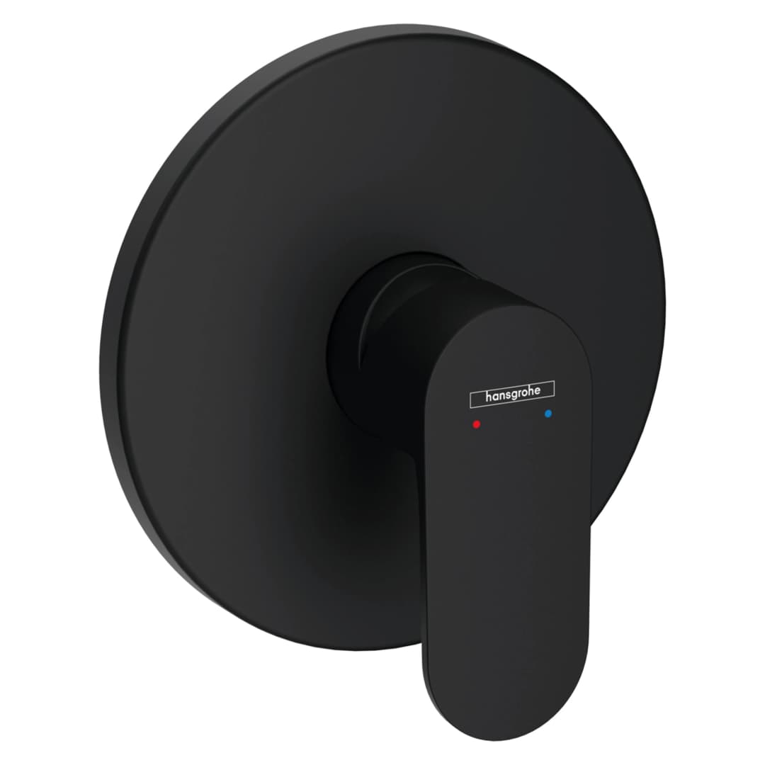 Embellecedor Ducha Rebris S Empotrado 1 Via 72667670 Negro Mate