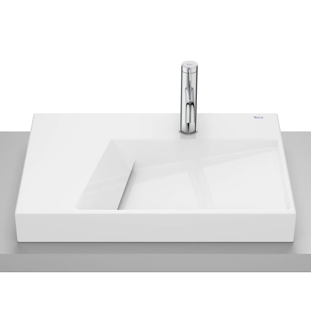 Lavamanos Horizon Geometric de Sobreponer Blanco 600x420x80 mm