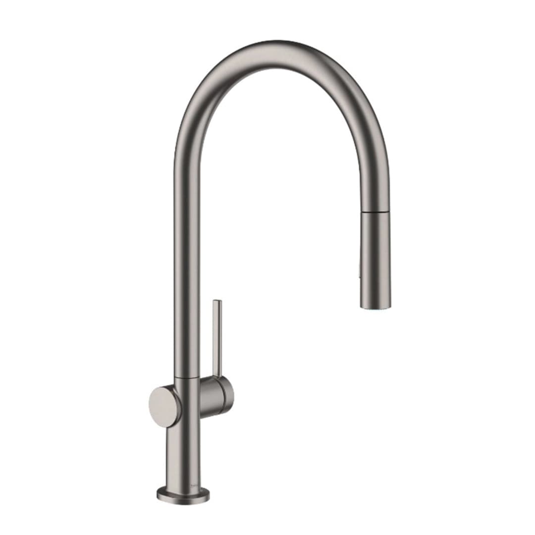 Grifería Cocina Talis M54 Caño Extraíble 2 Jet 72800340 Brushed Black Chrome