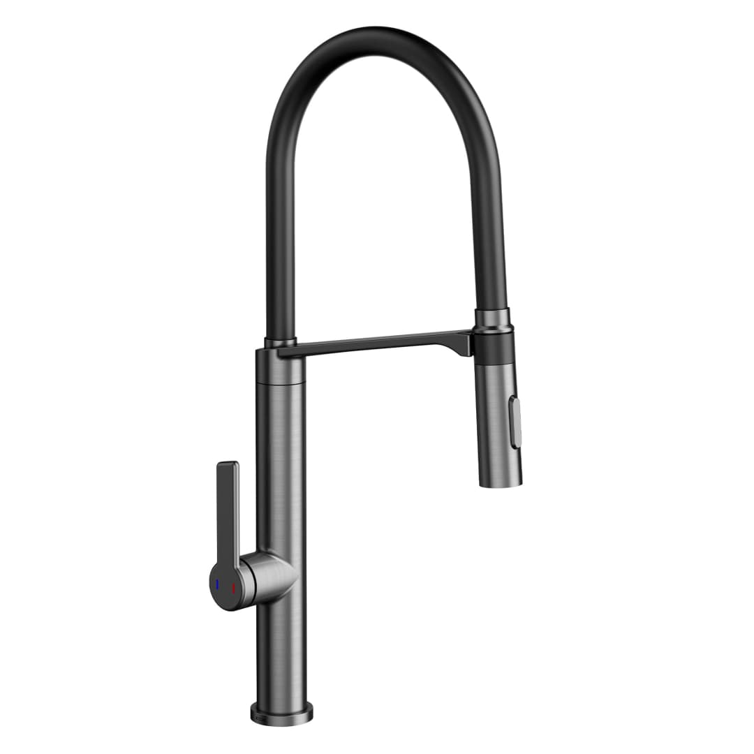 Grifería Cocina Doc 2 Jet 006957Bd Brushed Graphite/Negro