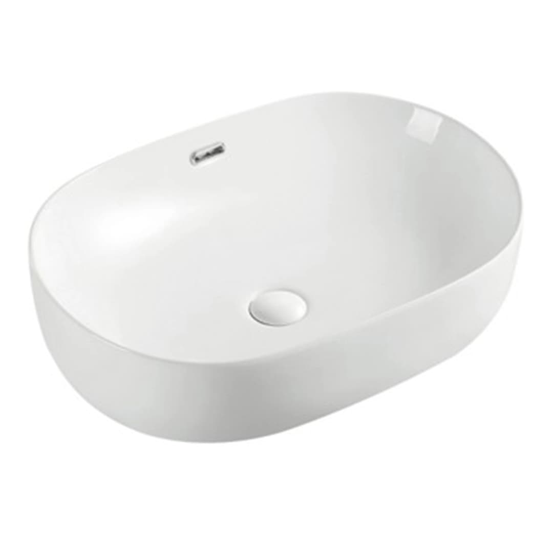 Lavamanos Casia 600x400x160 mm Con Rebalse Blanco