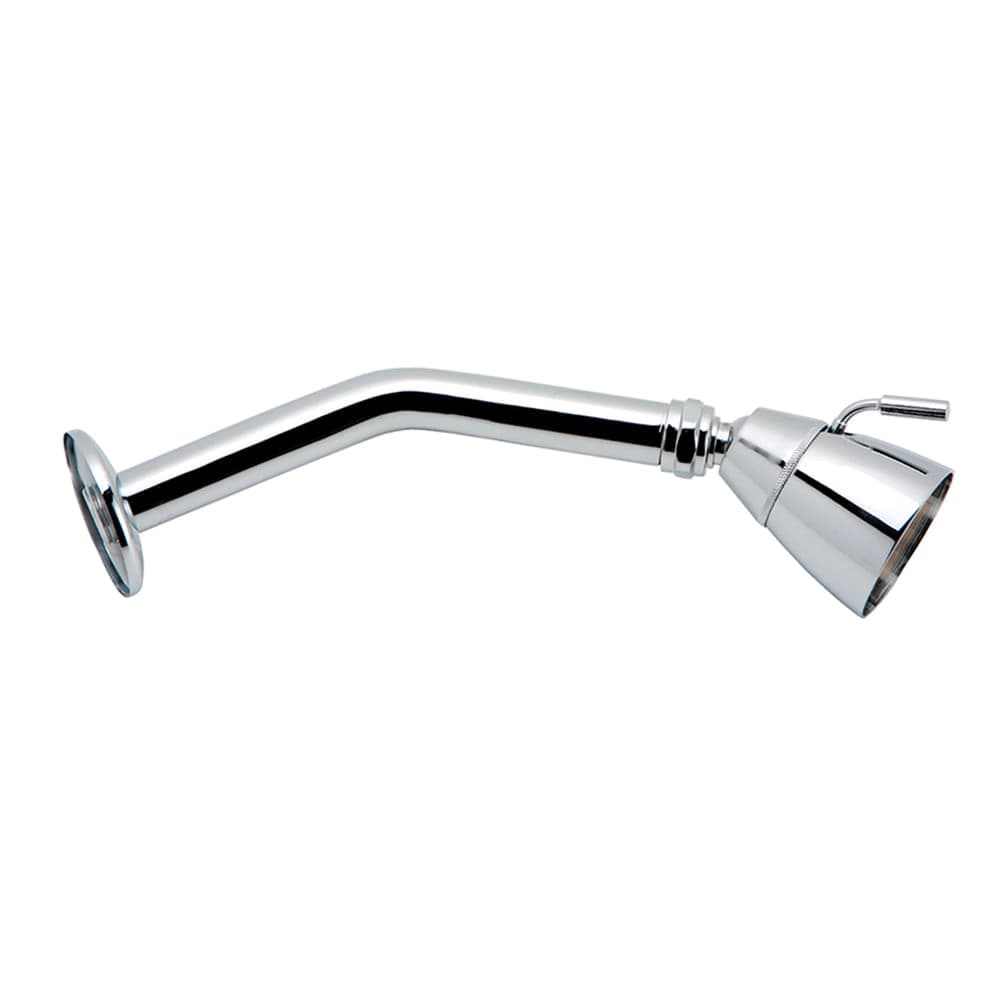Grifería Ducha Rociador Orientable Fija con Brazo Cromado