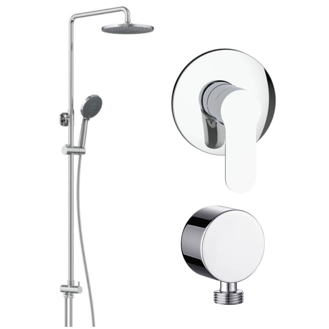 Pack Columna Ducha Basic Cromo