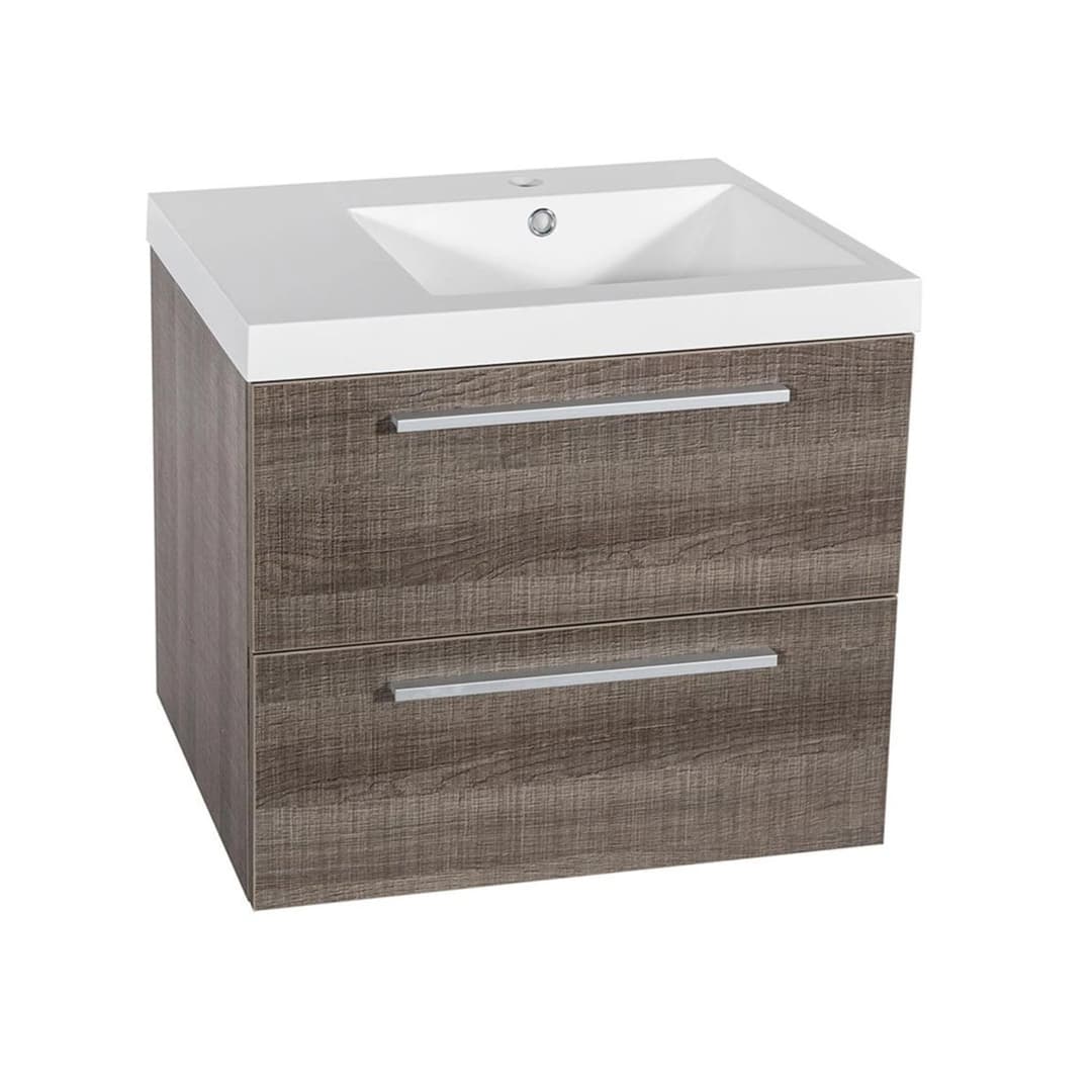 Mueble de Baño Sense con Lavamanos 600x460x500 mm Brushed Grey