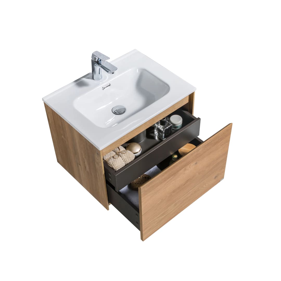 Mueble de Baño Box con Lavamanos 600x455x450 mm Nutwood