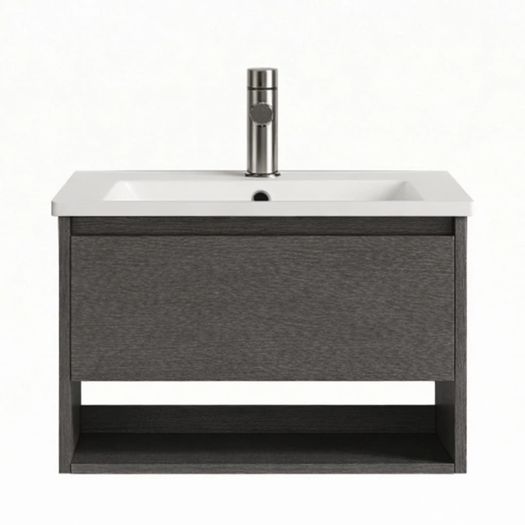 Mueble de Baño Nepal con Lavamanos 500x520x535 mm 1 Cajón y Repisa Dark Grey