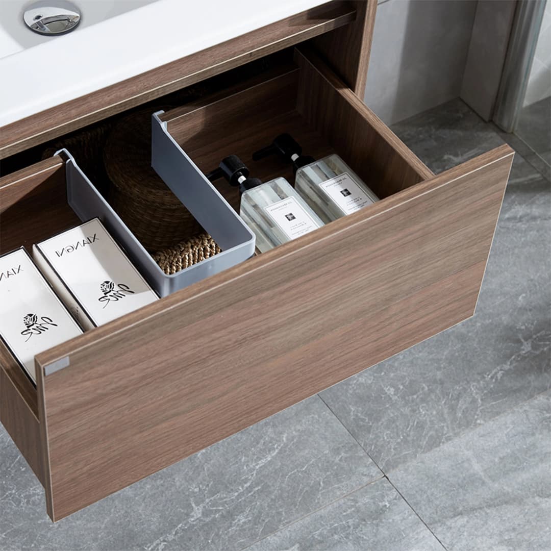 Mueble de Baño Queen con Lavamanos 500 mm 1 Cajón y Repisa Choco