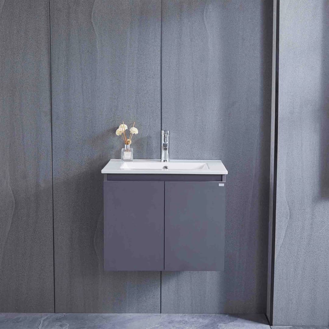 Mueble de Baño Queen con Lavamanos 600 mm 2 Puertas Silver Gray