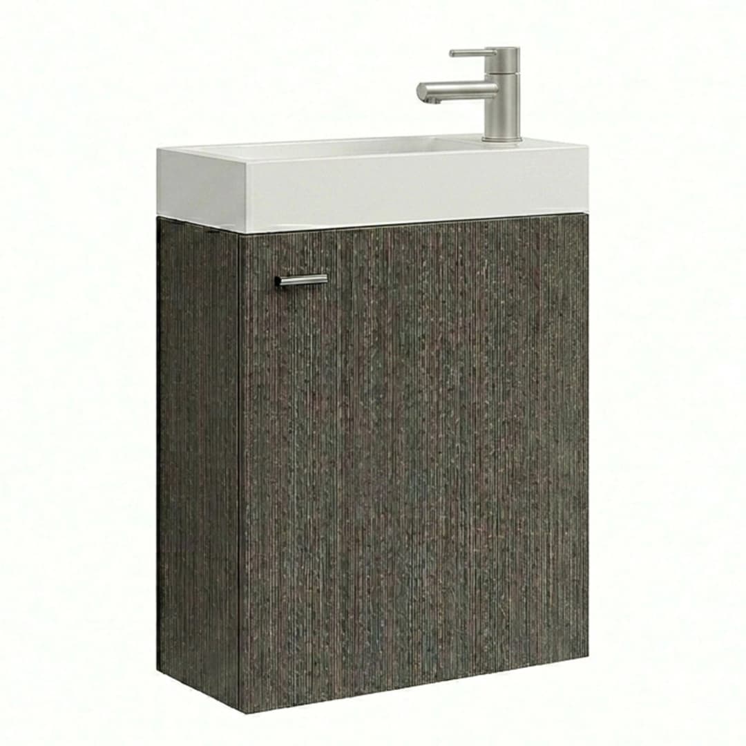 Mueble de Baño Filadelfia con Lavamanos 500x250x640 mm 1 Puerta Dark Grey