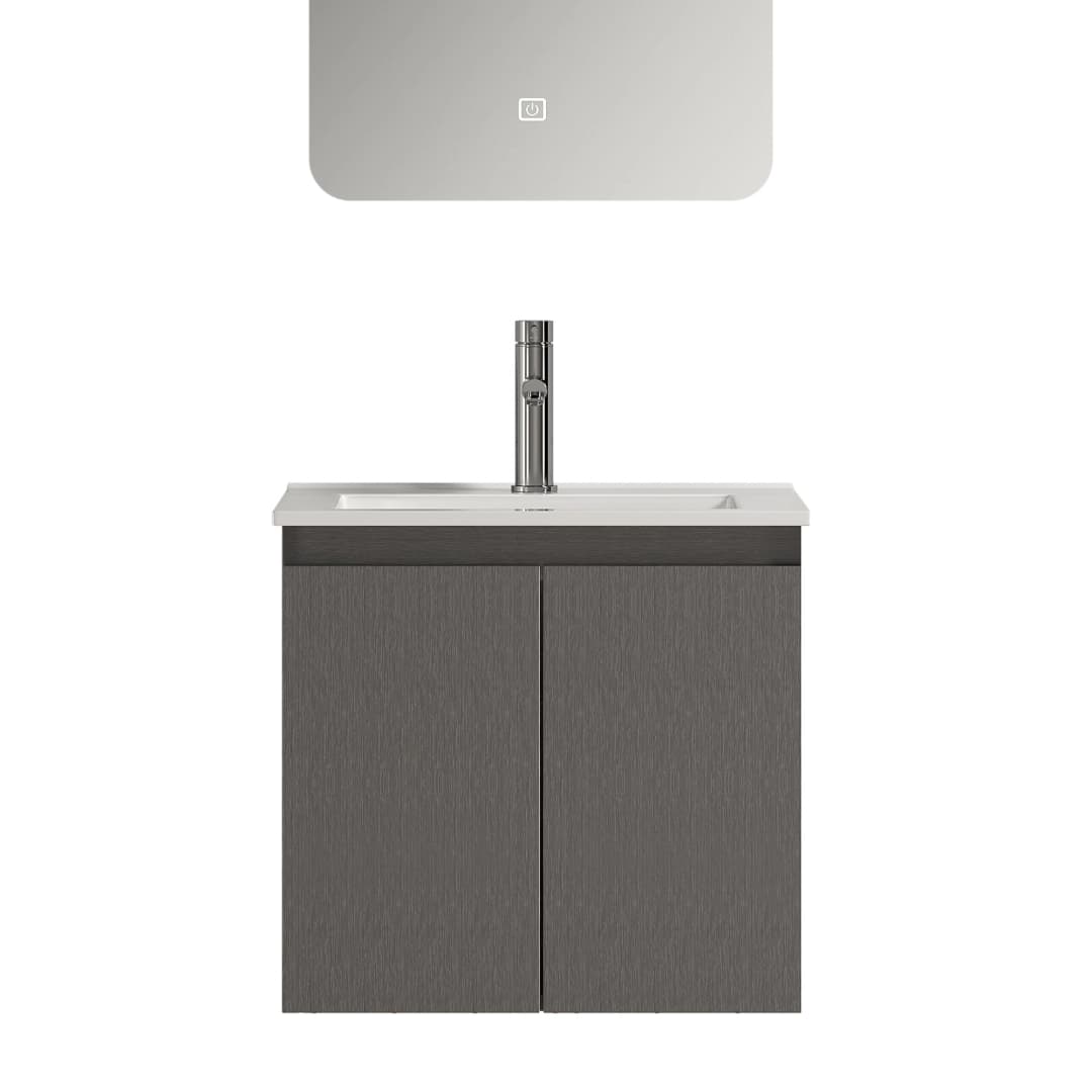 Mueble de Baño Nepal con Lavamanos 500x400x495 mm 2 Puertas Dark Grey