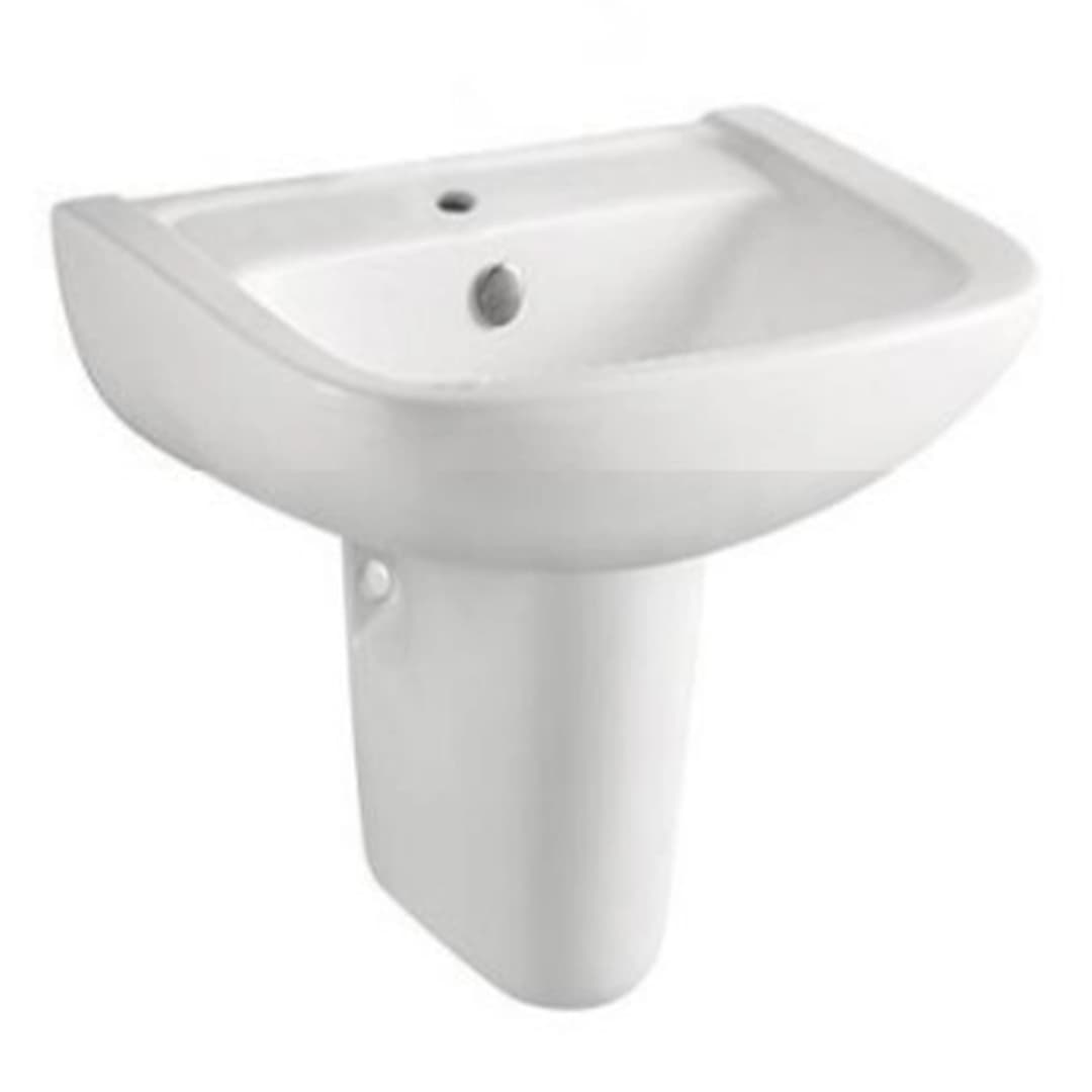 Lavamanos de Semi Pedestal Olimpia 550 mm Blanco