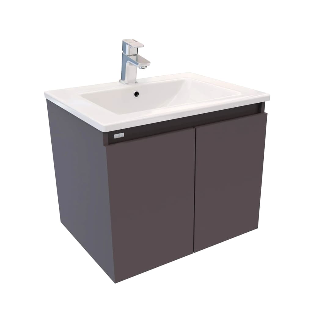 Mueble de Baño King con Lavamanos 2 Puertas Plomo