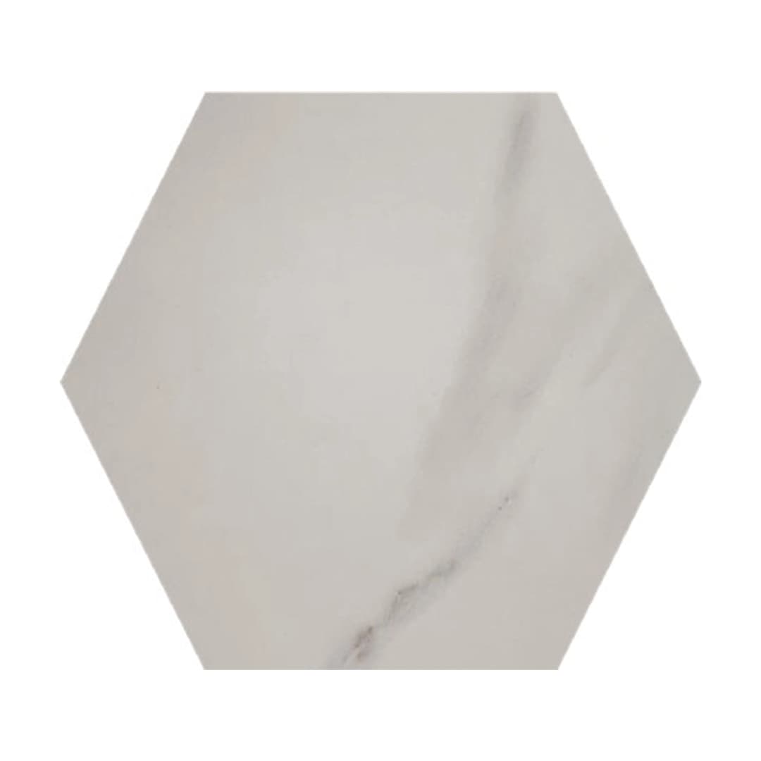 Gres Porcelánico Hexagon Calacatta Mate 20x23 cm