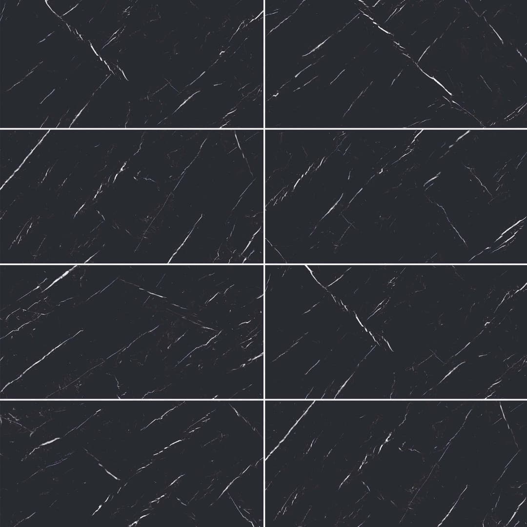 Porcelanato Nero Marquina Negro Pulido 60x120 cm