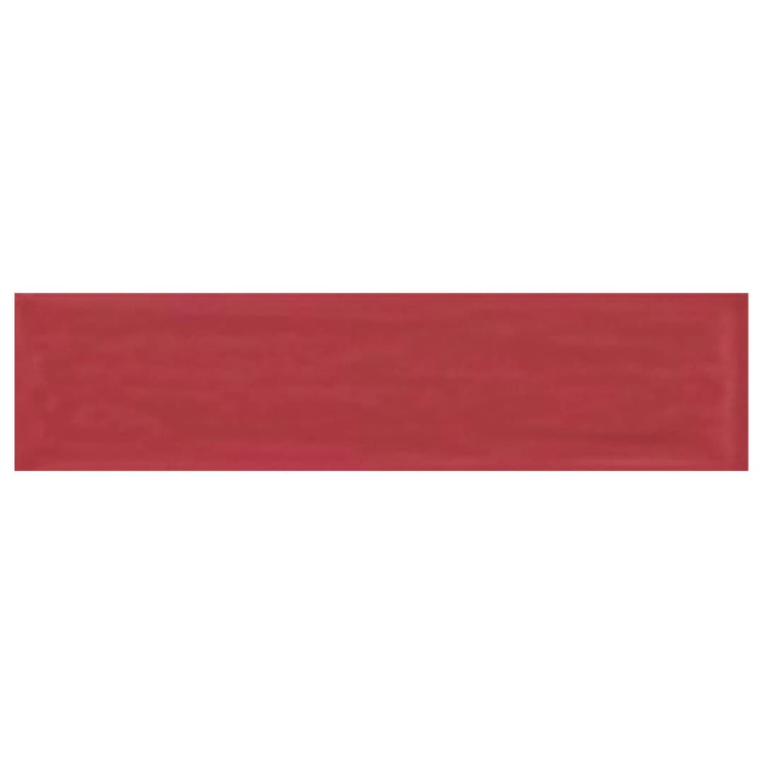 Cerámica Muro Flow Vivid Orange Brillante 7.7x30.5 cm