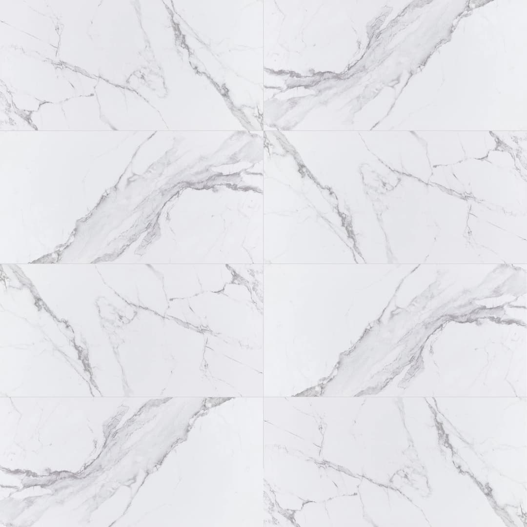 Porcelanato Statuario Plus Silk Mate 60x120 cm