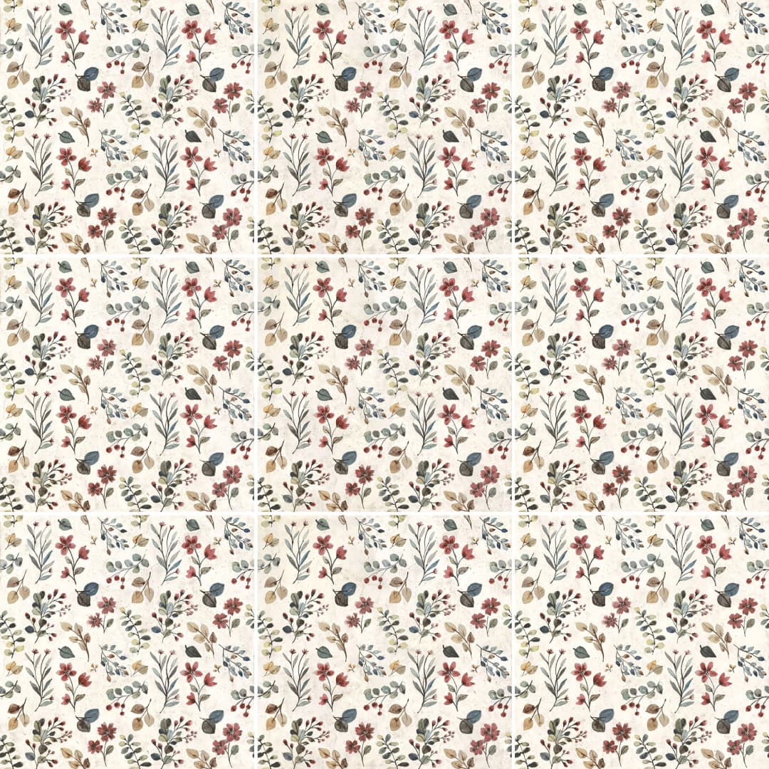 Porcelanato Garden Whisper Multicolor Mate 25x25 cm