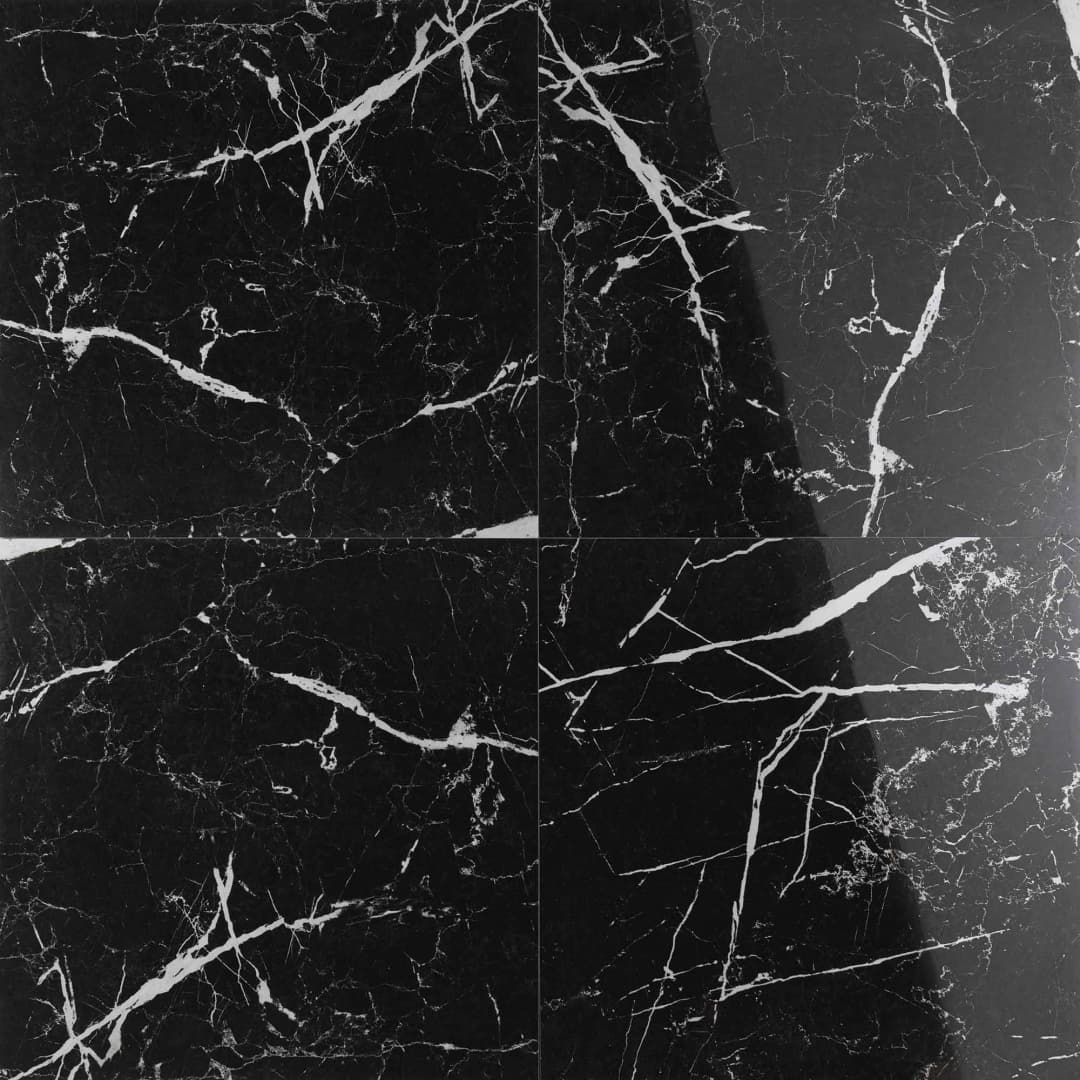 Porcelanato Black Marquina Pulido 60x60 cm