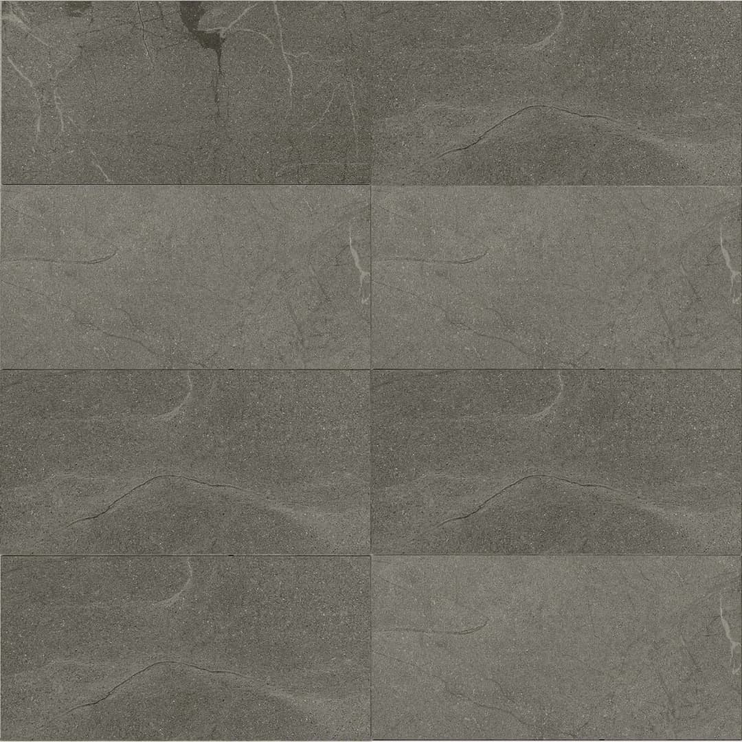 Porcelanato Mea Lapis Grigio Scuro Mate Antideslizante 45x90 cm