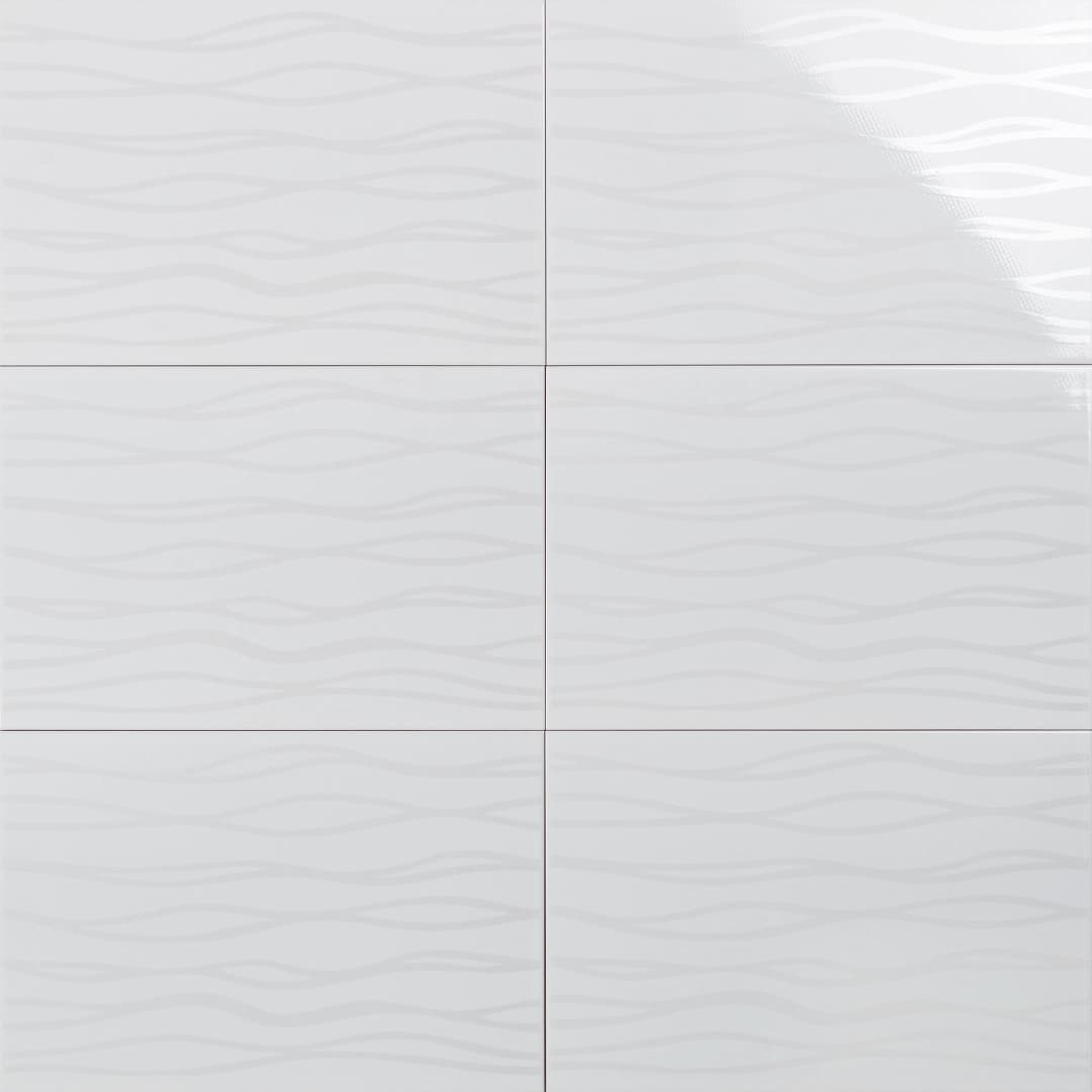 Cerámica Muro Frost Loops Brillante 25x40 cm