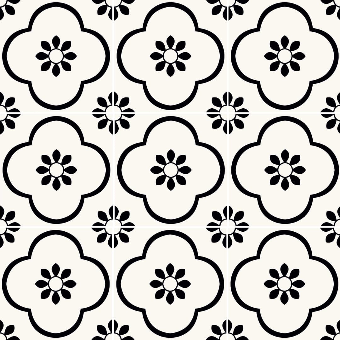 Porcelanato Dolcevita Flower White Mate 20x20 cm